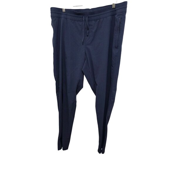 Kuhl Freeflex Tapered Navy Blue Hiking Athletic Jogger Pants Zippered Pockets Si - Picture 1 of 9